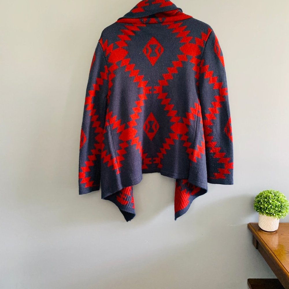 Moon Collection Aztec Over Sized Cardigan XS S - Picture 6 of 6